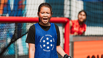 Street Soccer Girls with Goals Initiative